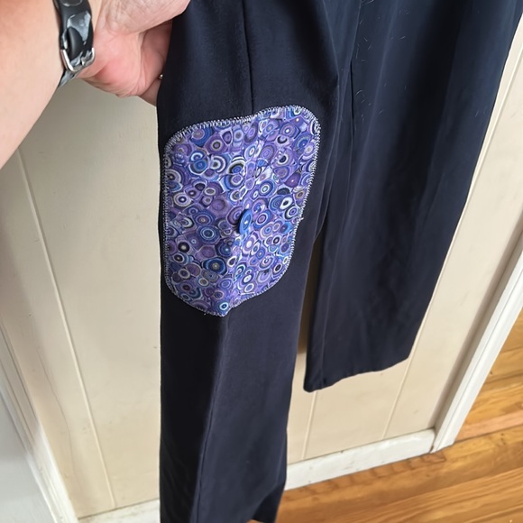 Talbots Navy Blue Knit Pants with Patch - Picture 5 of 5